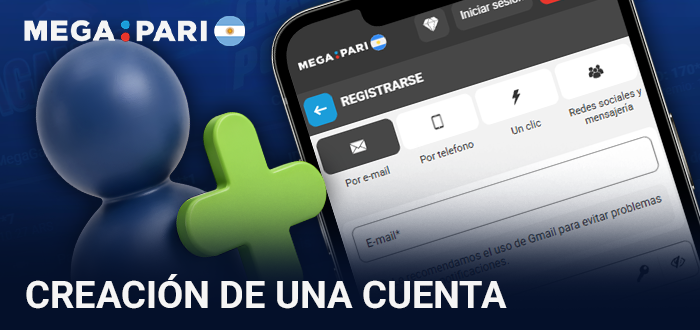 Registro e inscripción de cuenta desde el celular